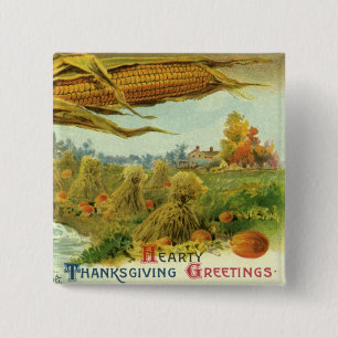 Ein herzliches Erntedankfest; Indischer Mais und H Button