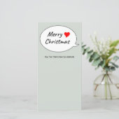 Ein herzliches Frohe Weihnachten (Stehend Vorderseite)