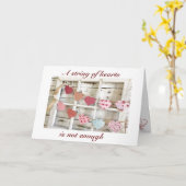 EIN "HERZSTREIFEN" IST NICHT GENUG, UM LIEBE ZU ZE KARTE (Gelbe Blume)