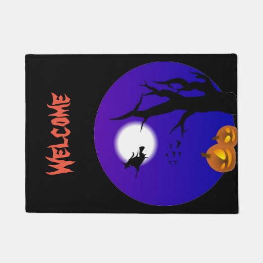 Ein Hexe-Mond Fußmatte (Vorderseite)