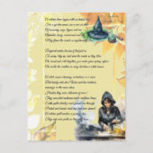 Ein Hexengedicht Postkarte (Vorderseite)