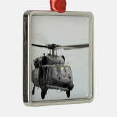 Ein HH-60 Pave Hawk Hubschrauber Silbernes Ornament (Rechts)