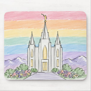 Ein himmlischer Ort des Friedens   Schöner LDS-Tem Mousepad