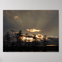 Ein himmlischer Sonnenuntergang Poster