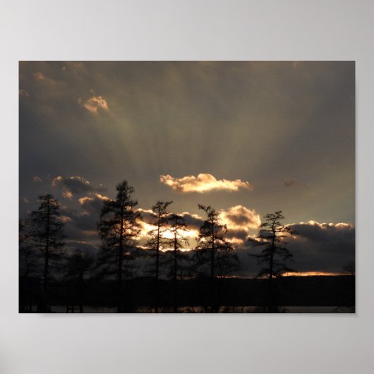 Ein himmlischer Sonnenuntergang Poster (Vorne)