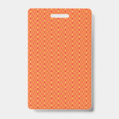 Ein Hintergrundmuster mit Orange und Pfirsich Ausweis (Rückseite)