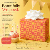 Ein Hintergrundmuster mit Orange und Pfirsich Geschenkpapier