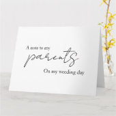 Ein Hinweis an meine Eltern, Gesetzgeber, Mama, Va Karte (Gelbe Blume)