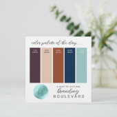 Ein Hinweis auf die Farbpalette des Herbstes Einladung (Stehend Vorderseite)