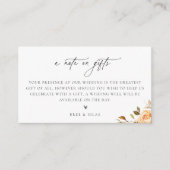 Ein Hinweis auf Geschenke Fall Blumenzwiebelkarte Begleitkarte (Vorderseite)