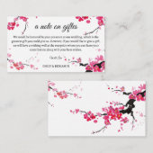 ein Hinweis auf Geschenke Hochzeit klug wünschend Begleitkarte (Vorne/Hinten)