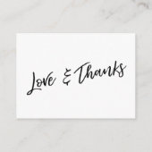 Ein Hinweis auf Geschenke Lässige Handschrift Hoch Begleitkarte (Rückseite)