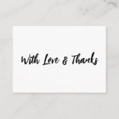 Ein Hinweis auf Geschenke Lässige Handschrift Hoch Begleitkarte (Rückseite)