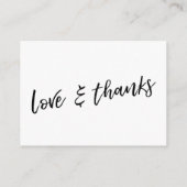 Ein Hinweis auf Geschenke Lässige Handschrift Hoch Begleitkarte (Rückseite)