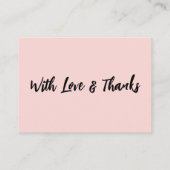 Ein Hinweis auf Geschenke Lässige Handschrift Hoch Begleitkarte (Rückseite)