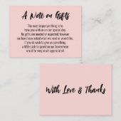 Ein Hinweis auf Geschenke Lässige Handschrift Hoch Begleitkarte (Vorne/Hinten)