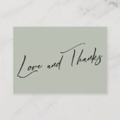 Ein Hinweis auf Geschenke Moderne Handschrift Hoch Begleitkarte (Rückseite)