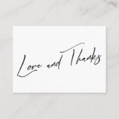 Ein Hinweis auf Geschenke Moderne Handschrift Hoch Begleitkarte (Rückseite)