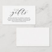Ein Hinweis auf Geschenke, schöne Eleganz Luxus en Begleitkarte (Vorne/Hinten)