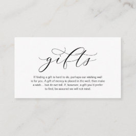 Ein Hinweis auf Geschenke, schöne Eleganz Luxus en Begleitkarte