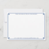 Ein Hinweis aus | Blau und Weiß Chinoiserie Persön Mitteilungskarte (Vorderseite)