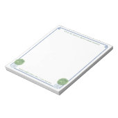 Ein Hinweis aus | Chic Blue Griry Key Boxwood Topi Notizblock (Rotiert)