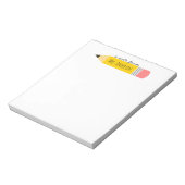 Ein Hinweis aus dem Lehrerstift Notizblock (Rotiert)