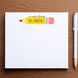 Ein Hinweis aus dem Lehrerstift Notizblock<br><div class="desc">Eine Notiz aus der Lehrerstiftnote,  mit dem Namen des personalisierten Lehrers.</div>