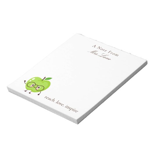 Ein Hinweis aus dem Niedlichen Editor für Lehrer Notizblock (Rotiert)