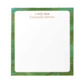 Ein Hinweis aus dem Personalisierten Editor Notizblock (Vorderseite)