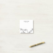 Ein Hinweis aus der Musiknote Whimsiksmuster Musik Post-it Klebezettel (Auf Schreibtisch)