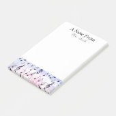 Ein Hinweis aus farbenfroher Musiknote Post-it Klebezettel (angewinkelt)