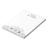 Ein Hinweis aus Individuelle Name botanische Blume Notizblock (Rotiert)