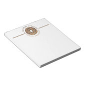 Ein Hinweis aus Personalisiertem Alles Bagel Küche Notizblock (angewinkelt)