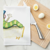 Ein Hinweis des Lehrers Handtuch (Viertel Falte)