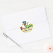 Ein Hinweis des Lehrers Runder Aufkleber (Umschlag)