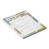 Ein Hinweis für den SchulNotepad, Hinweis für den  Notizblock (angewinkelt)