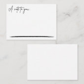 Ein Hinweis für Sie - Notecard Mitteilungskarte (Vorne/Hinten)