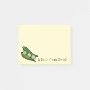 Ein Hinweis vom Personalisierten Okra Southern Foo Post-it Klebezettel