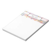 Ein Hinweis von einem Musiker aus farbenfroher Mus Notizblock (Rotiert)