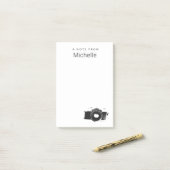 Ein Hinweis von Fotografen Personalisiert Post-it Klebezettel (Auf Schreibtisch)