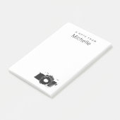 Ein Hinweis von Fotografen Personalisiert Post-it Klebezettel (angewinkelt)