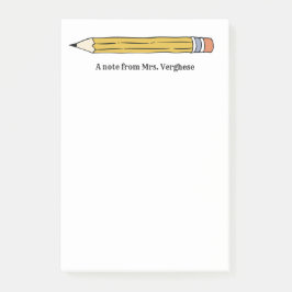 Ein Hinweis von Lehrer Nummer 2 Stift Post-it Klebezettel