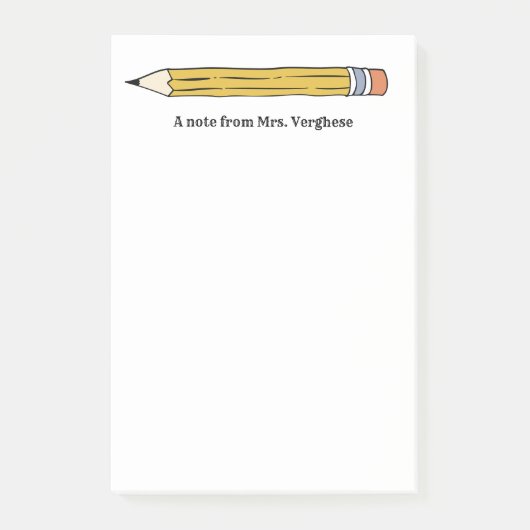 Ein Hinweis von Lehrer Nummer 2 Stift Post-it Klebezettel (Vorderseite)