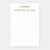 Ein Hinweis von Lehrerstift Post-it Klebezettel (Vorderseite)