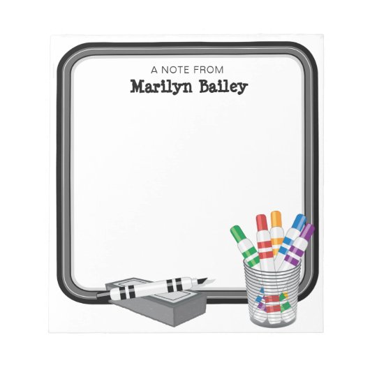 Ein Hinweis von Mini Whiteboard Notizblock (Vorderseite)