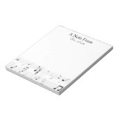 Ein Hinweis von Whimsical Musiknote Musician Notizblock (Rotiert)