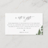 Ein Hinweis zur Waldhochzeit Begleitkarte (Vorderseite)