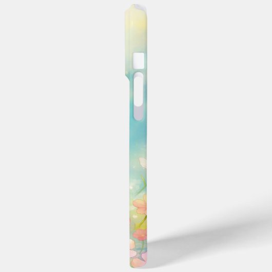 Ein Hippopotamus im Blumengewirr Case-Mate iPhone Hülle (Rückseite / Links)