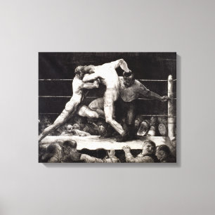 Ein Hirsch bei Sharkeys - George Bellows, der Leinwanddruck